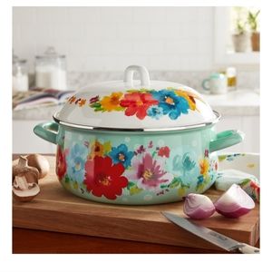 The Pioneer Woman Breezy Blossom 4QT Dutch Oven with Lid